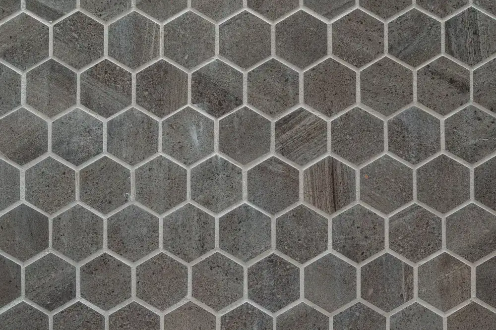 Textured natural stone tiles